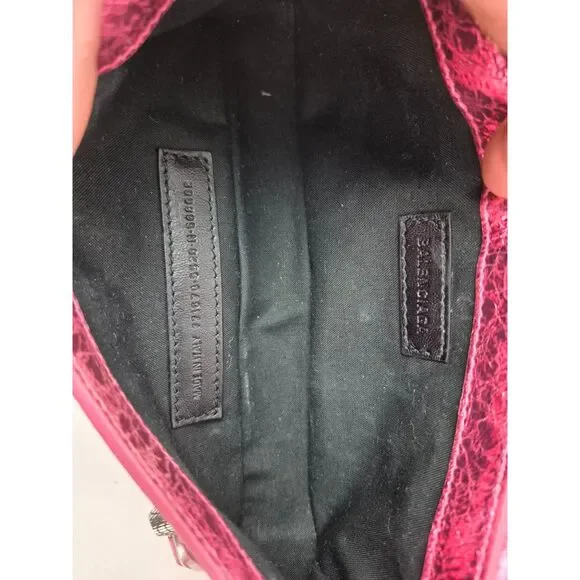 Balenciaga Metallic Pink Leather Le Cagole XS Sling Bag - Picture 12 of 13